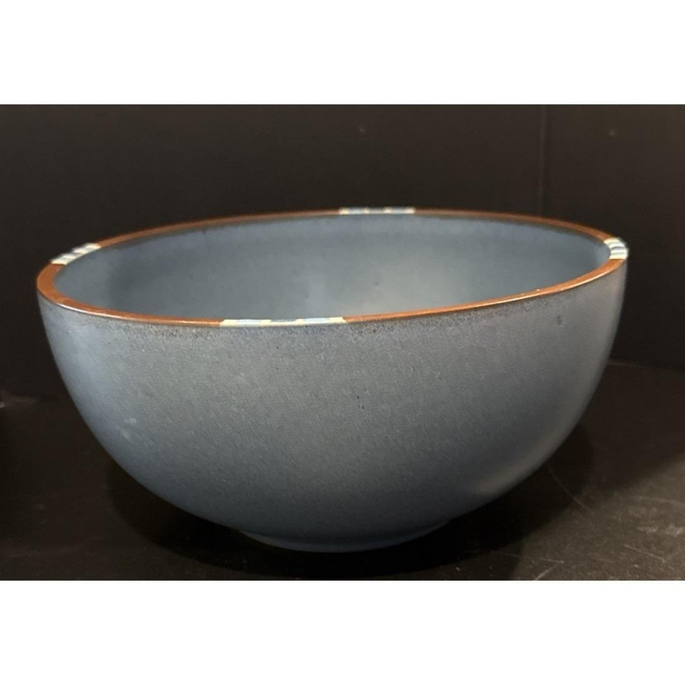 Dansk Sky Blue Mesa Stoneware Round Serving Mixing Bowl 8" Southwestern READ